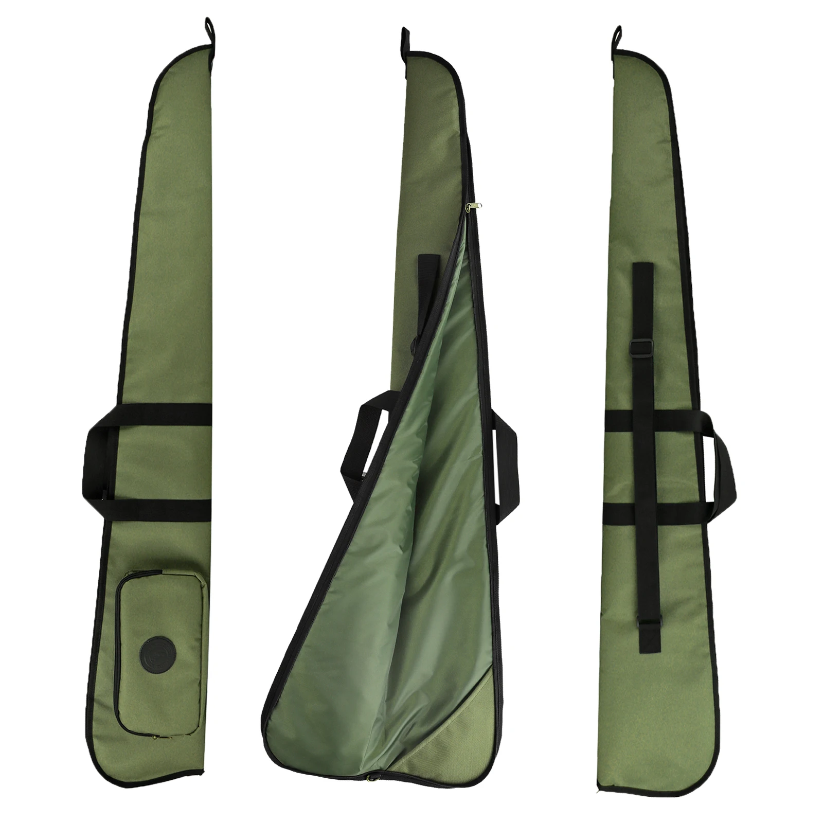 

Tourbon Shooting Nylon Gun Slip Carrying Case Soft Padded Shotguns Protective Bag with Pocket Green Hunting Accessories