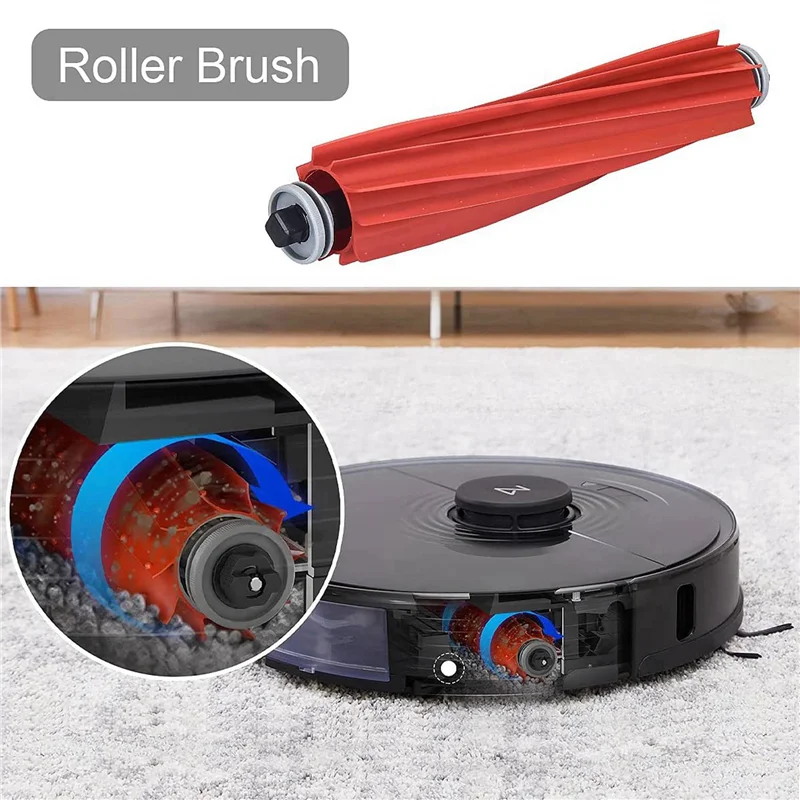 A44T 2 مجموعة اكسسوارات عدة ل Roborock S7 S7 زائد T7S T7S زائد جهاز آلي لتنظيف الأتربة مع الجانب الرئيسي فرشاة ممسحة منصات مرشحات
