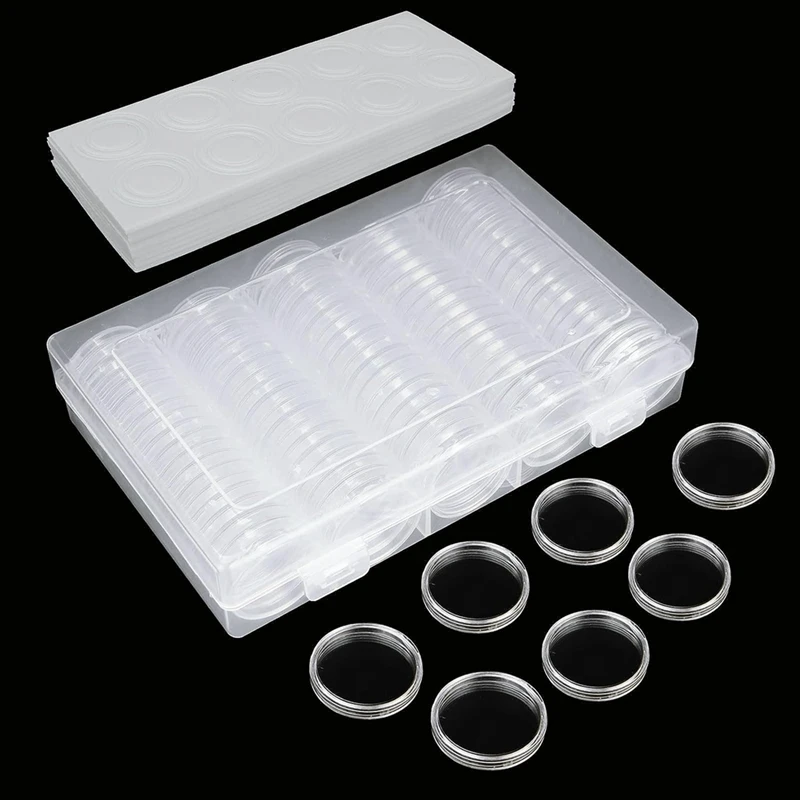 Coin Capsules Box Coin Collection Supplies Box With Foam Protect Gasket(17/20/25/27/30Mm)