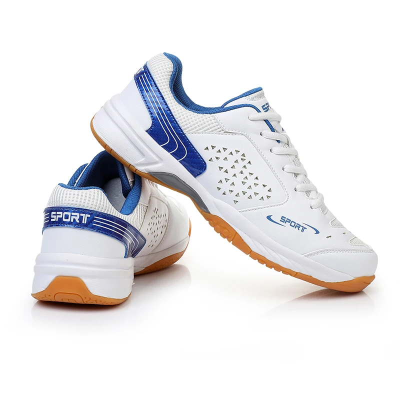 Unisex Men Women Badminton Squash Sports Shoes Ultra-light Rubber Sole Volleyball Tennis Training Sneakers Plus Size 47 48