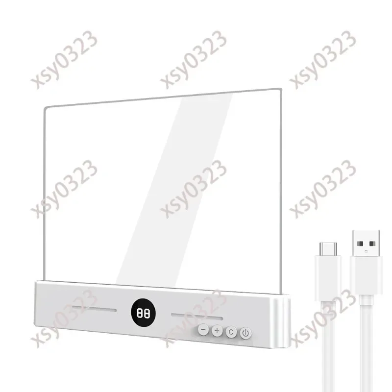 LED flat reading bedside eye protection reading dormitory learning artifact stepless dimming clip book lamp