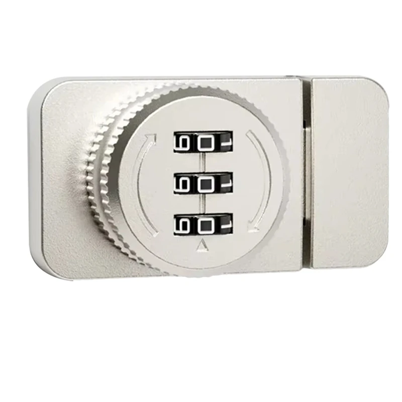 Keyless Combination Lock No Punching Password Display Case Lock Buckle Locker Hardware Glass Cabinet Door Lock