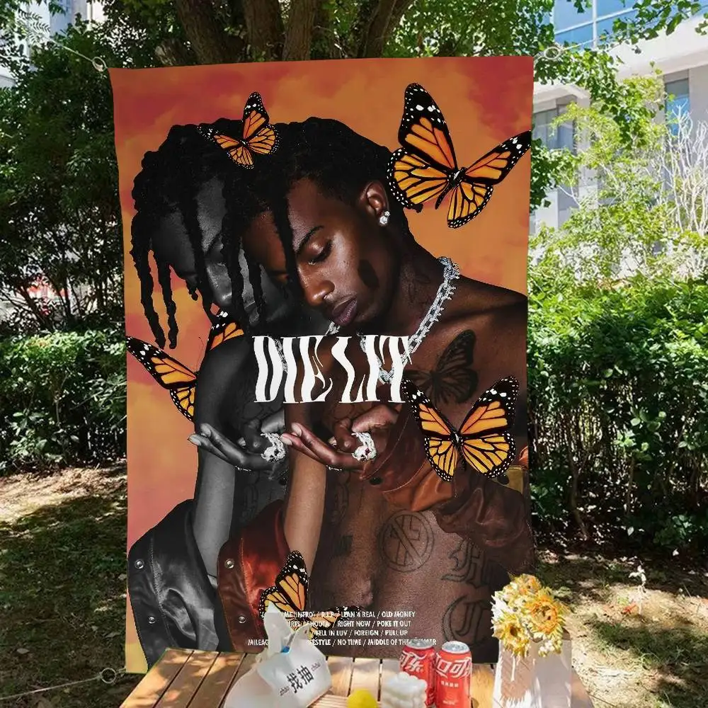 O-Opium Rap Playboi Carti Family Gatherings Outdoor Atmosphere Flags Camping Decorations Banners