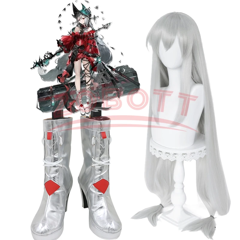 

Arknights Skadi The Corrupting Heart Cosplay Boots Skadi Cosplay Wig 2nd Anniversary Skadi The Corrupting Heart Cosplay Wig+Cap