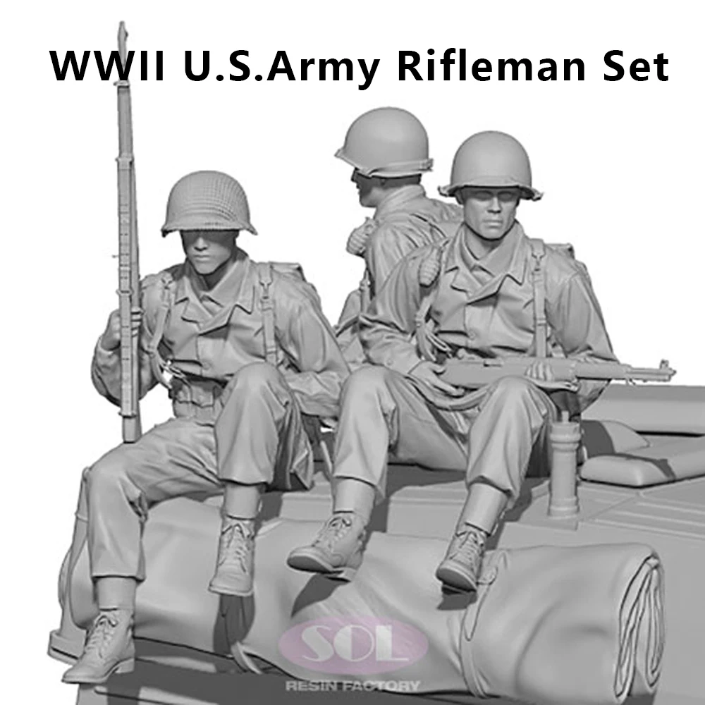 1/35 U.S.Army, Resin Model figure soldier,  Military themes, Unassembled and unpainted kit