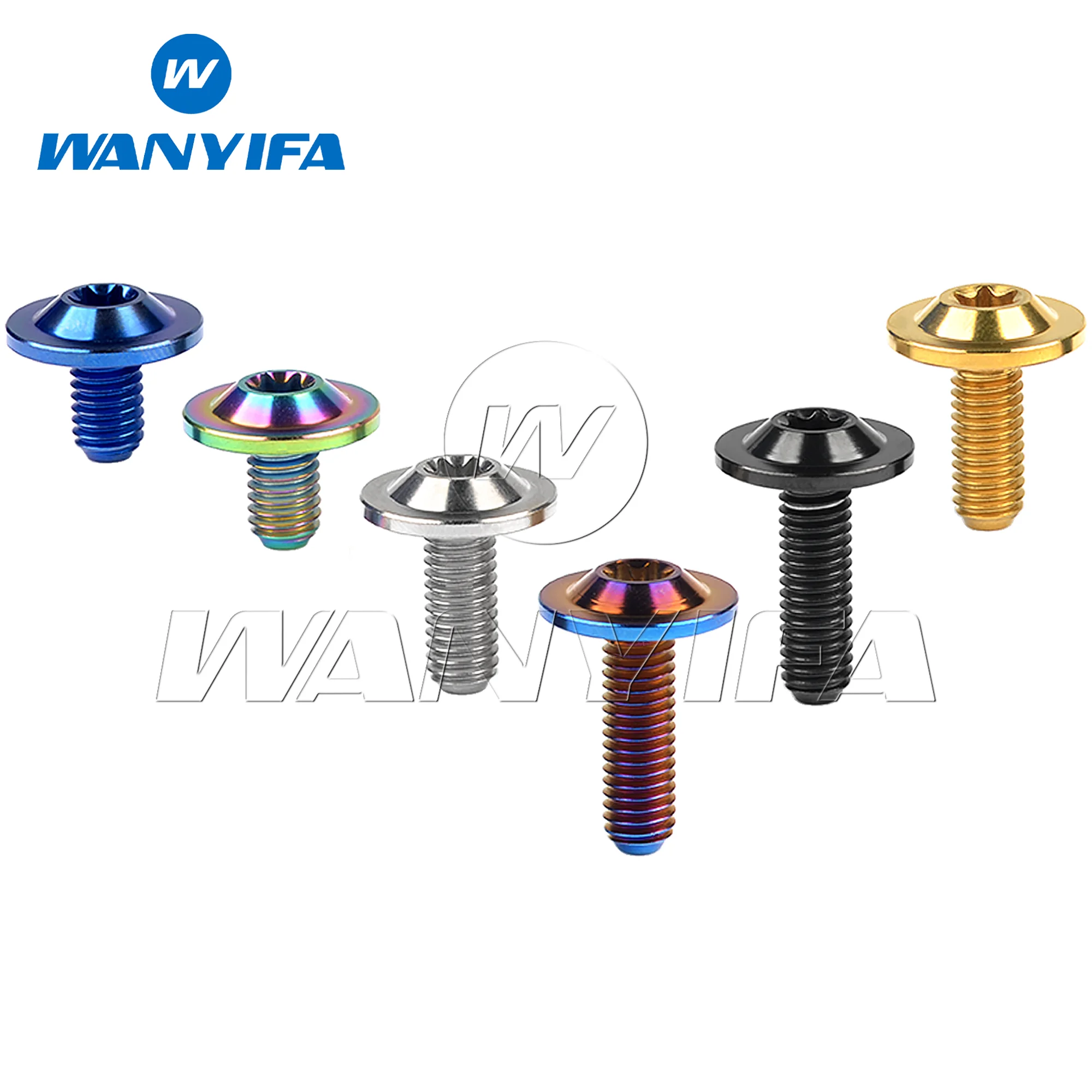 

Wanyifa Titanium Bolt M6X10 15 20mm T30 Torx Head Screw for Motorcycle Fastener