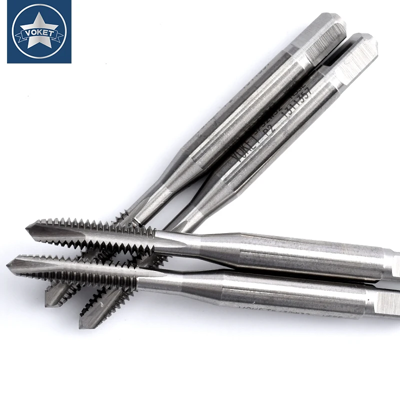 VOKET HSSE-M35 JIS Standard Spiral Pointed Tap BSW W 1/8 5/32 3/16 7/32 1/4 5/16 3/8 7/16 1/2 Machine Screw Thread Taps