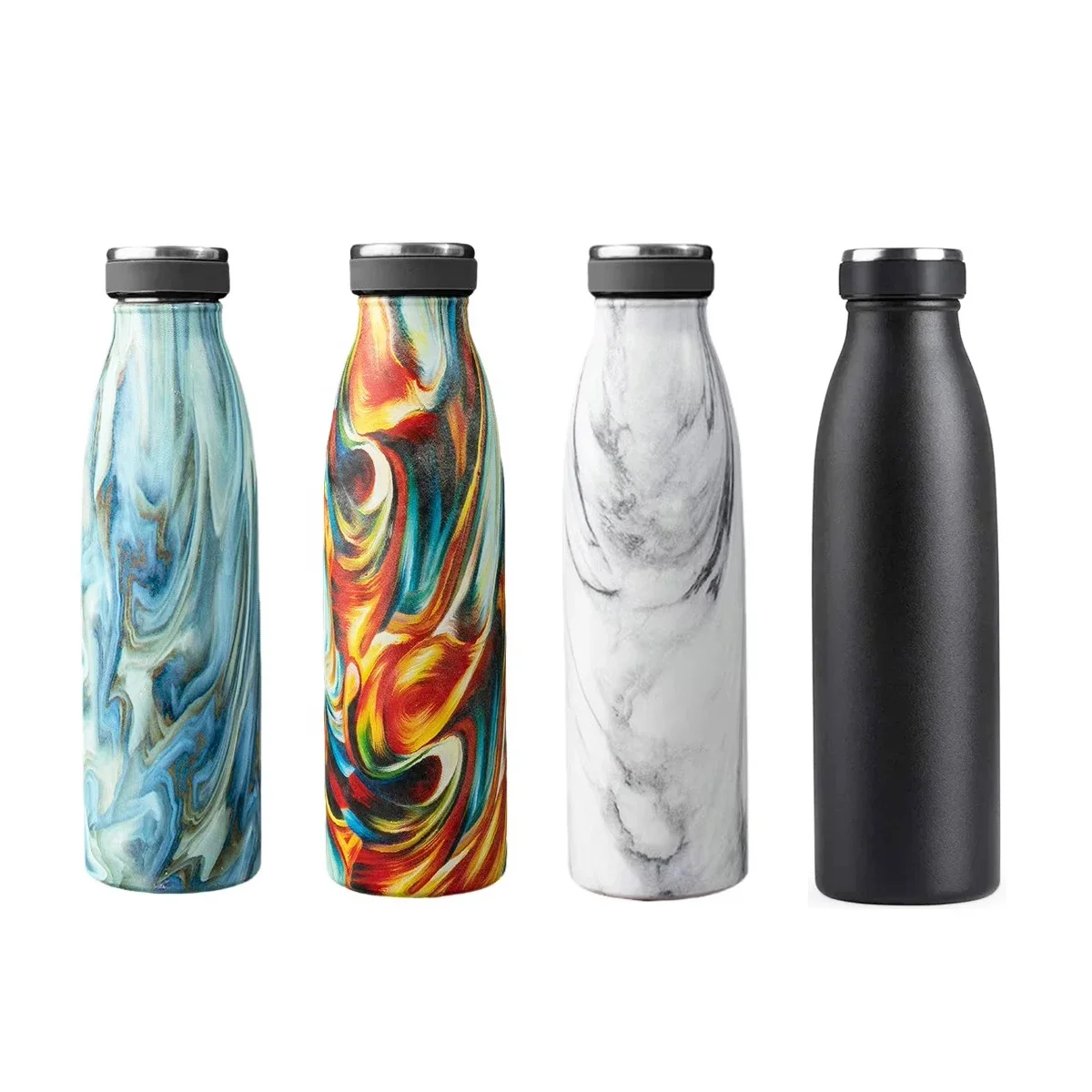 Custom logo double wall stainless steel metal thermal water bottles Vacuum Flasks & Thermoses thermos termos 500ml 750ml