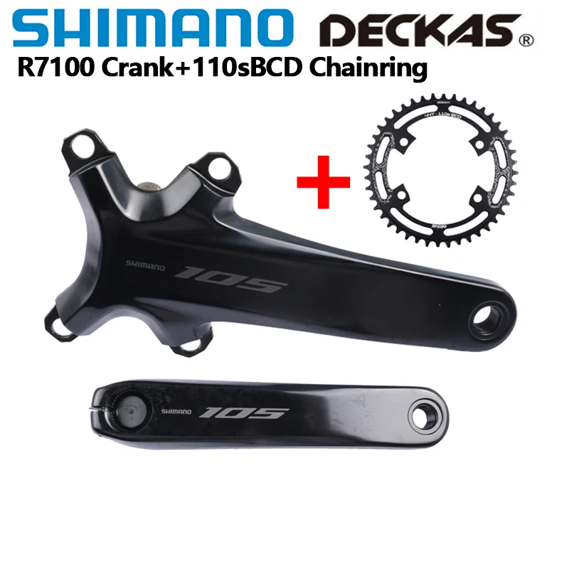 Shimano 105 R7000 Ultegra R8000 Crank 11Speed R7100 12Speed With Deckas 110sBCD Chainring Road Bicycle Crankset For Road Bike