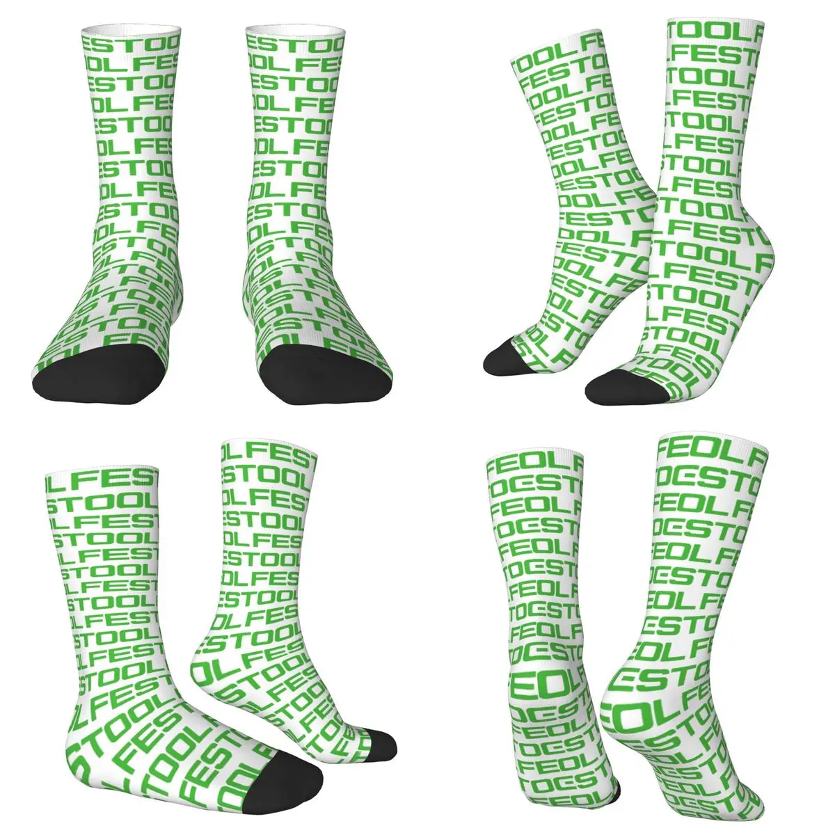 All Seasons Crew Stockings Festool Powertool Logo Socks Funny Long Socks for Men Women Valentine's Day Gifts