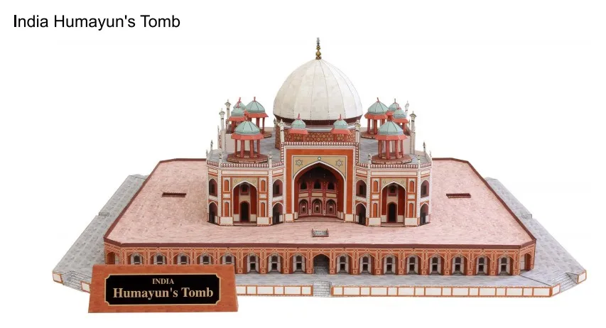 

A 3D Paper Model Of The World's Classic Architecture, Humayong Temple, India (diy)