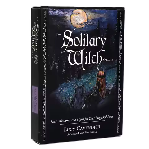 The Solitary Witch Oracle 45pcs Cards English Oracle Cards Tarot Deck Family Party Board Game Tarot Cards For Your Magical Path