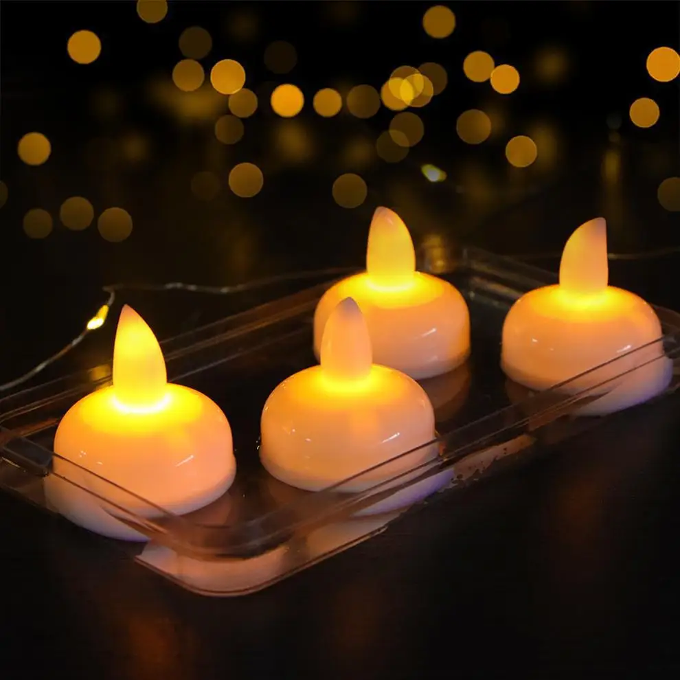 

12 floating LED waterproof wax lamps, candles, bar, birthday confession, proposal, electronic romantic atmosphere props
