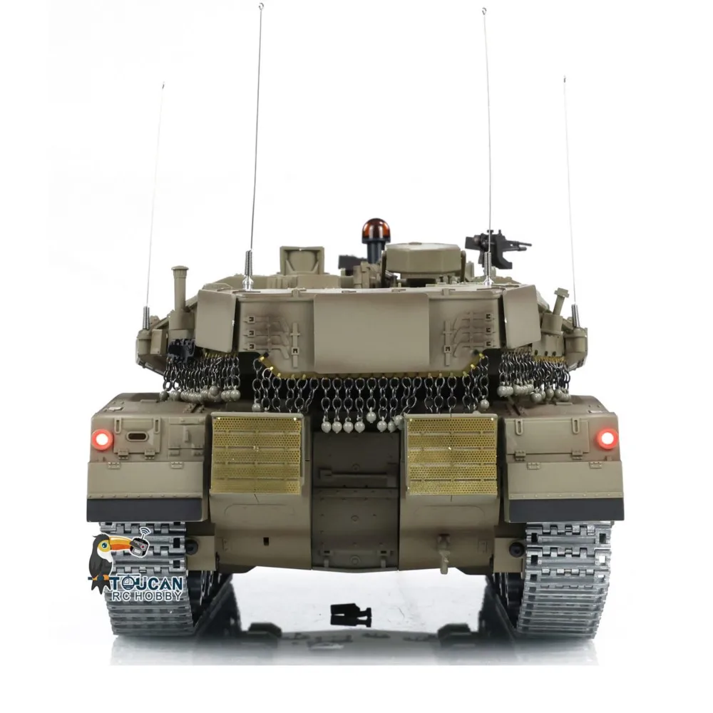 US Stock 1/16 Henglong Military RC Tank IDF Merkava MK IV Metal Tracks Road Wheels Idlers TK7.0 Remote Control Panzer Model Toys