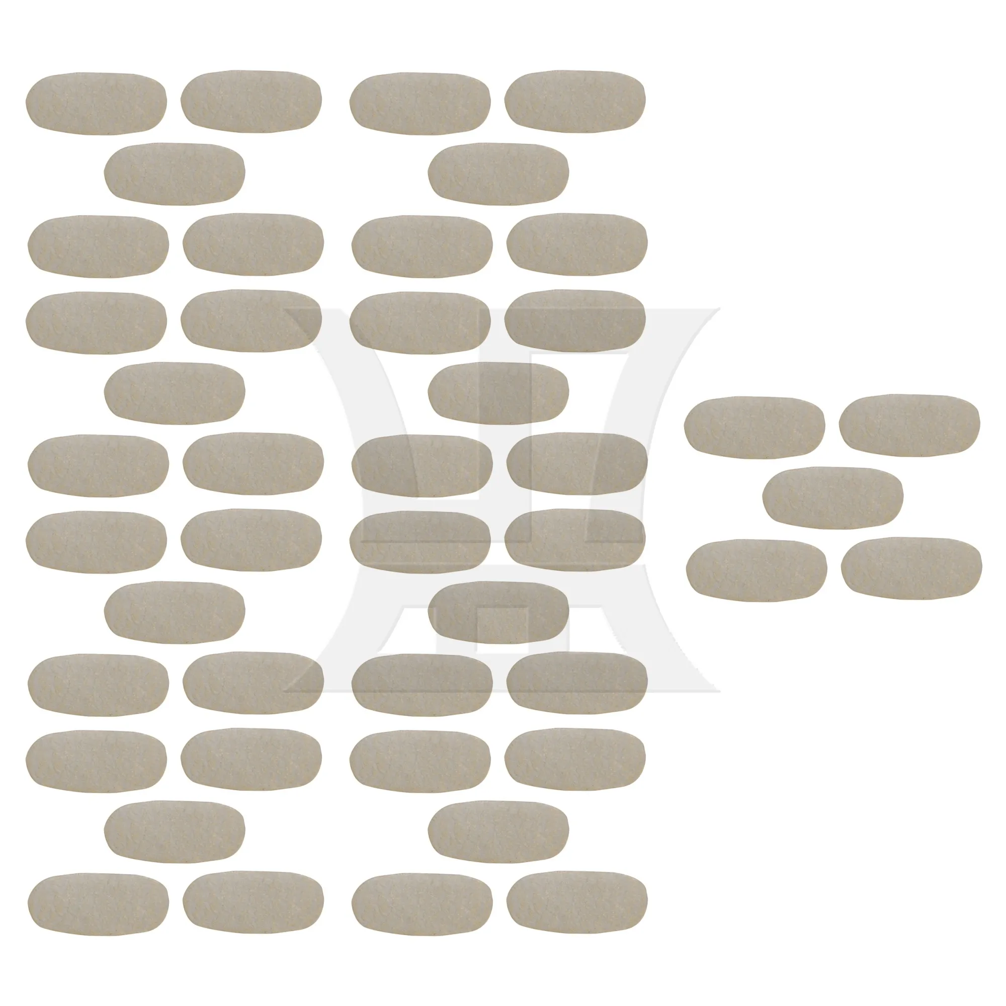 

Yibuy Violin Viola Cello Code E String Bridge Parchment Pads Pack of 45