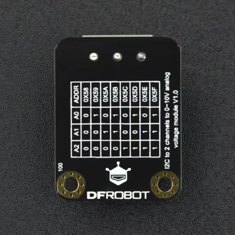 

I2C to 2 channels of 0~ 10V voltage module