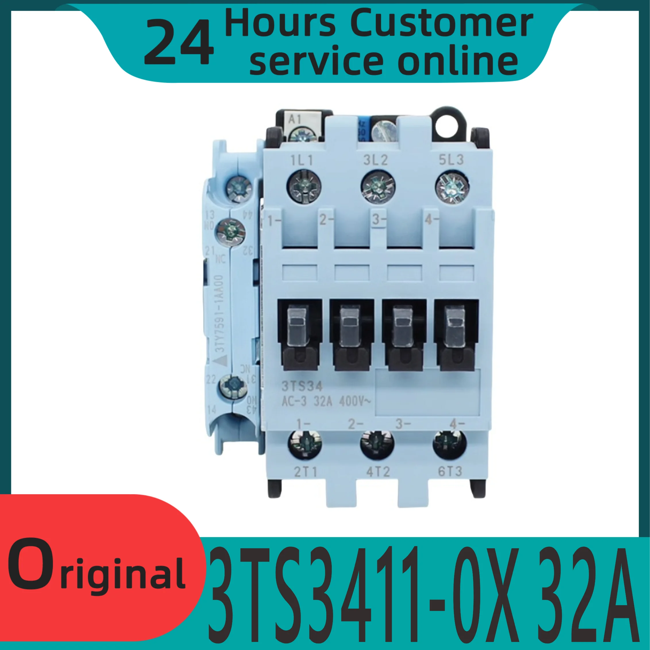 

Новый оригинальный контактор переменного тока 3TS3S3 3TS3411-0X 32A 3TS3411-0XM0 220В
