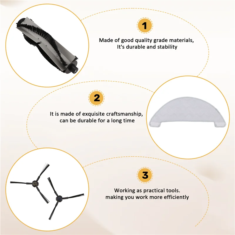 قطع غيار الأجهزة ل بولاريس PVCR 3900 IQ المنزل جهاز آلي لتنظيف الأتربة قطع الغيار الأسطوانة الجانب الرئيسي فرشاة ممسحة خرقة القماش