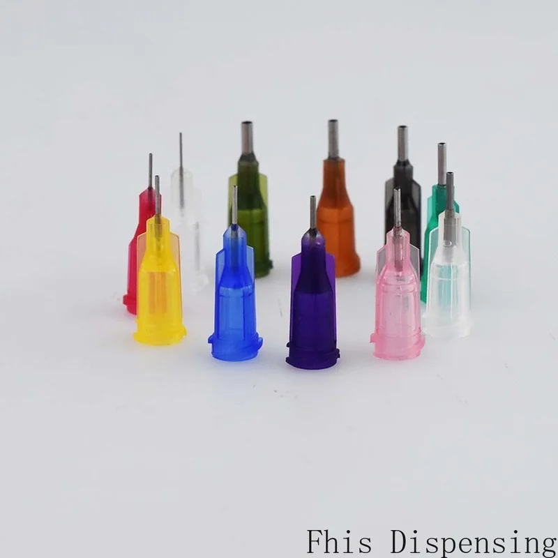 100 قطعة 14G-27G ث/ISO القياسية الاستغناء الإبر PP Luer قفل المحور 0.25 بوصة طول الأنابيب الدقة S.S الاستغناء نصائح حادة