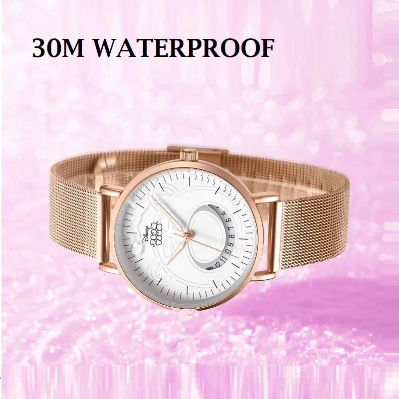 Disney Lots-o'-Huggin' Bear Women Quartz Wristwatch Cartoon Dial Toy Story Lady Clock Girl Wristband Luminous Date Reloj Montres