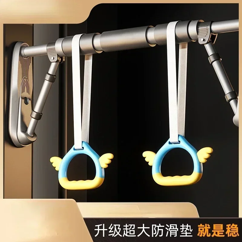 Indoor Fitness Equipment Household Anti-skid Pull Up Bar Children Pull-up Ring Door Horizontal Bar