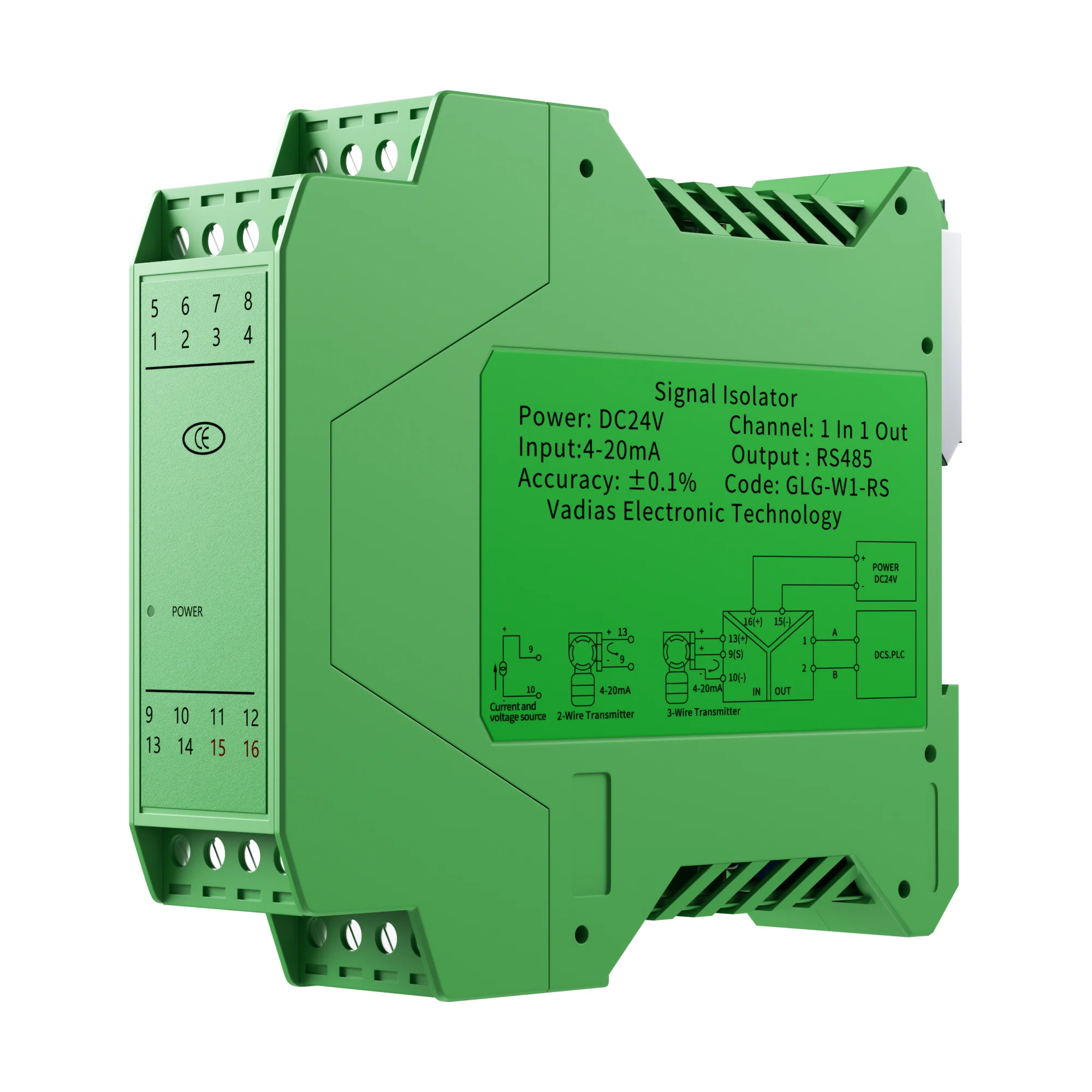 

Analog Signal to RS485 Signal Isolator 4-20mA 0-10V 0-5V 0-20mA to RS485 RTU MODBUS 1 In 1 Out 2 In 1 Out Signal Isolator