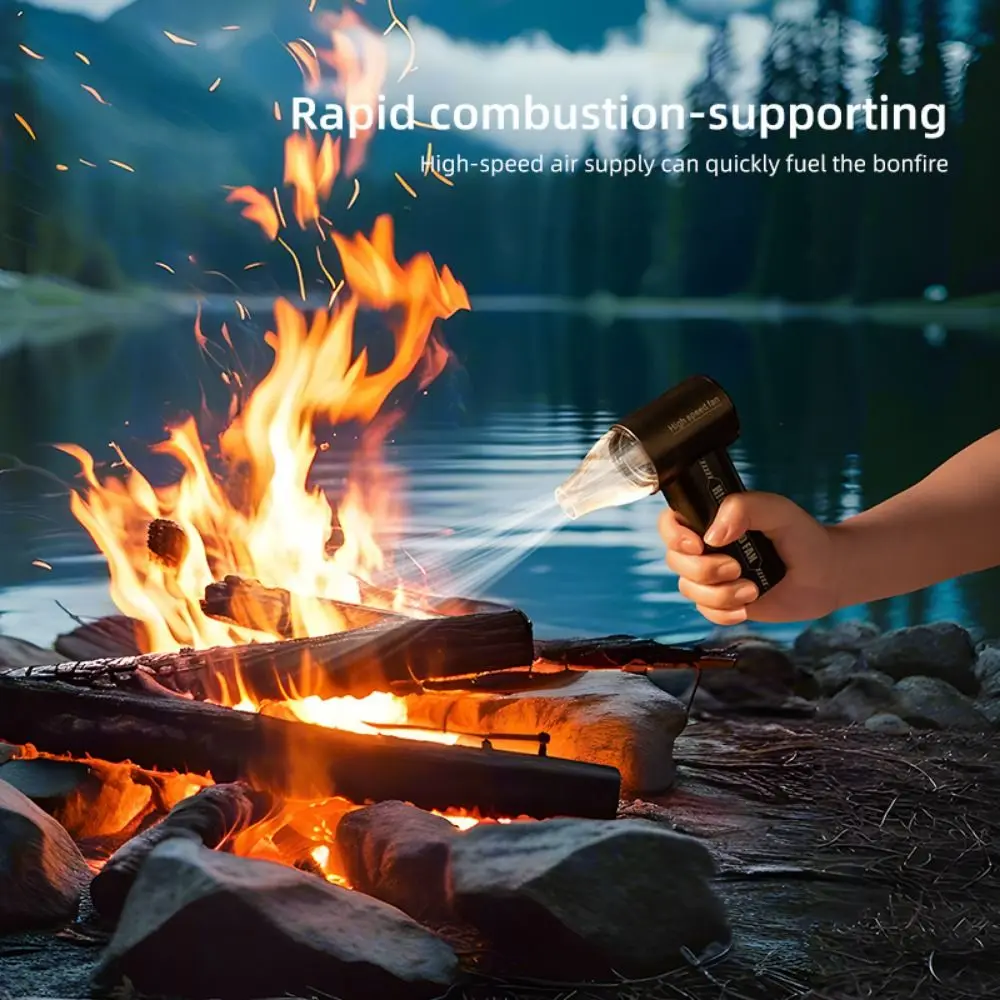 

20000RPM Handheld High-speed Fan 3 Gear Adjustable Brushless Motor Powerful Air Blower Multi-purpose Rechargeable