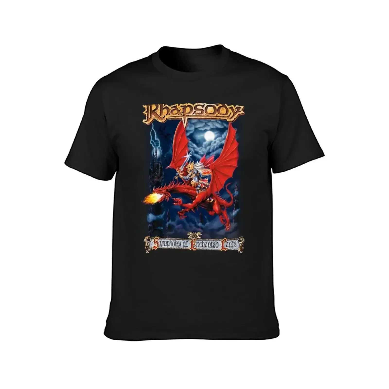 Rhapsody - Symphony of Enchanted Lands T-Shirt tees oversized graphics Men's cotton t-shirt