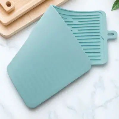 

Silicone Dish Drying Mat Heat Insulation Non-Slip Kitchen Drying Mat Compact Size Small Dish Pad Table Protector for Cups