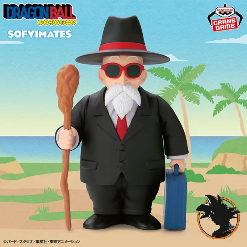

Bandai Original Banpresto Sofvimates Dragon Ball Z Master Roshi In Suit Figures Anime Statues Action Model Dolls Kids Toys Gifts