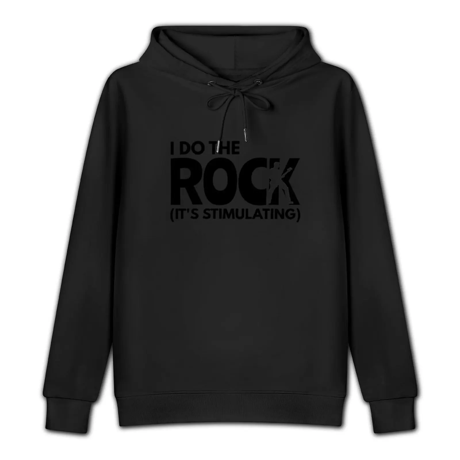 I do the rock, it is stimulating / rock music guitar player silhouette Pullover Hoodie korean autumn clothes hoodie graphic