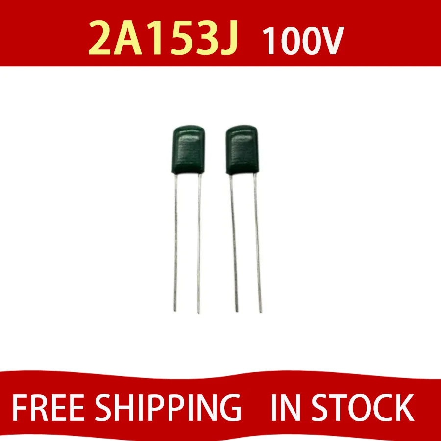 50pcs 2A153J  Polyester Film Capacitor 100V 15NF 0.015UF