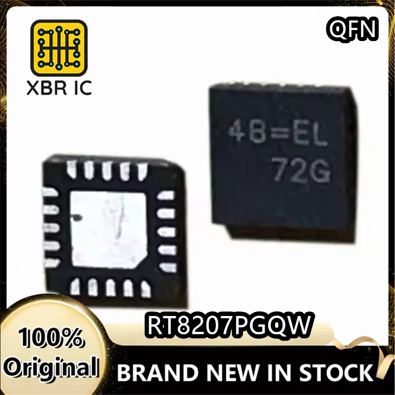 (20/50 pieces) RT8207PGQW RT8207 Silkscreen 4B=** WQFN-20 Switching Regulator IC Chip Brand New Original Authentic Spot
