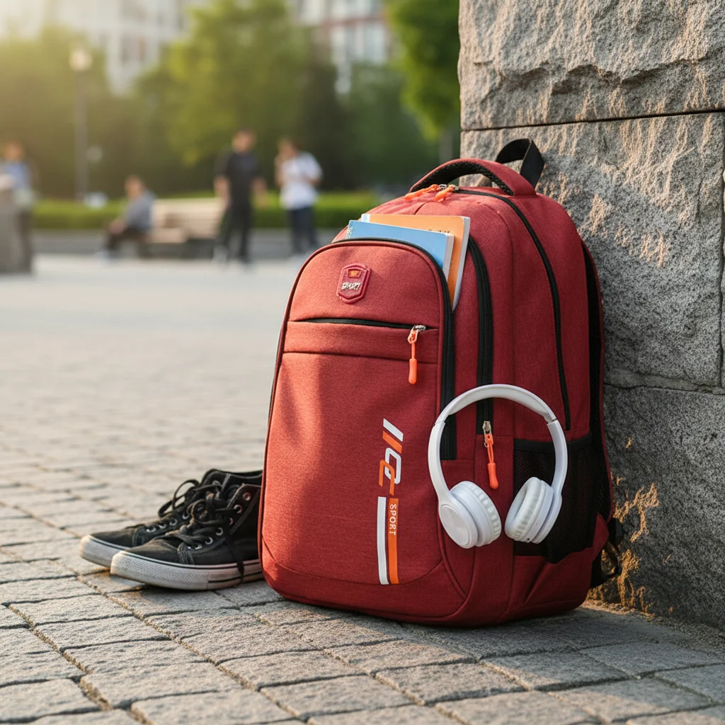 

Men's Oxford Cloth Backpack Large Capacity Water-Resistant Business Casual Laptop Bag for 15.6 Inch