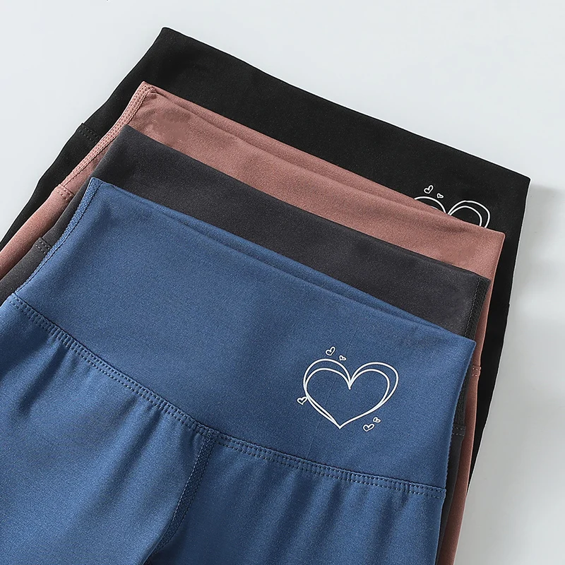 مجموعة من 4/3 قطع من تنورة سراويل القرش عالية الخصر بلون سادة للفتيات مع سراويل يوجا مريحة قابلة للتمدد وبنطلون دافئ #4