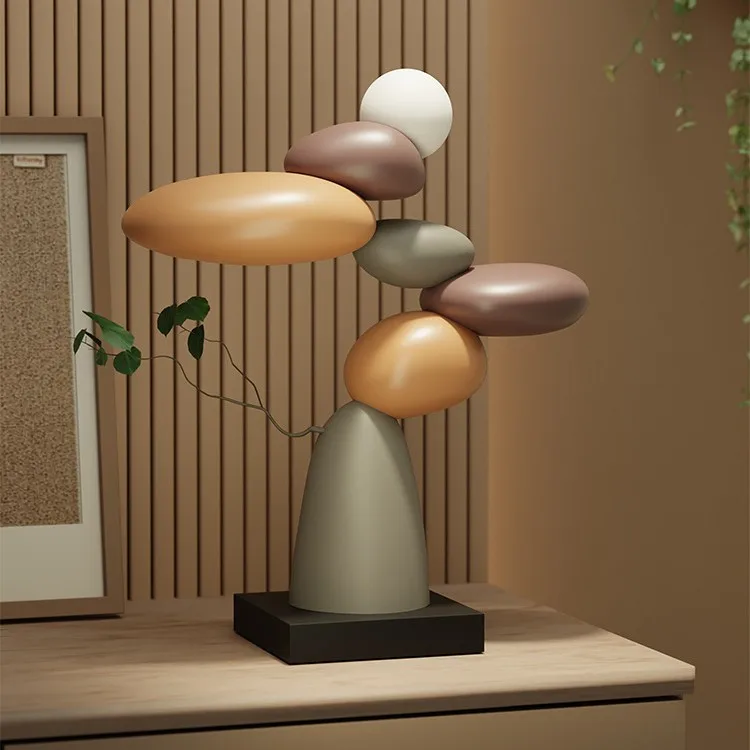 High-end living room feeling, high-end entrance niche desktop ornament, entry-level light luxury wine