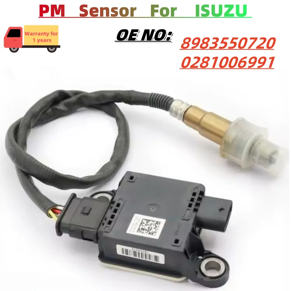 PM Particulate Matter Sensor 8983550720, 0281006991 1275100944, 12V DPF Sensor, Fit for Isuzu D-MAX Diesel Pickup