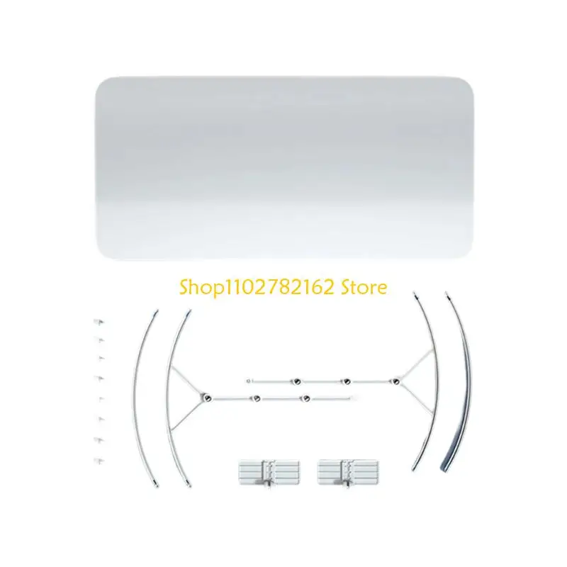 

547B Rapid Install Air Conditioner Wind Deflector Lightweight Plastic Build Redirector For Window Units Flexible Air