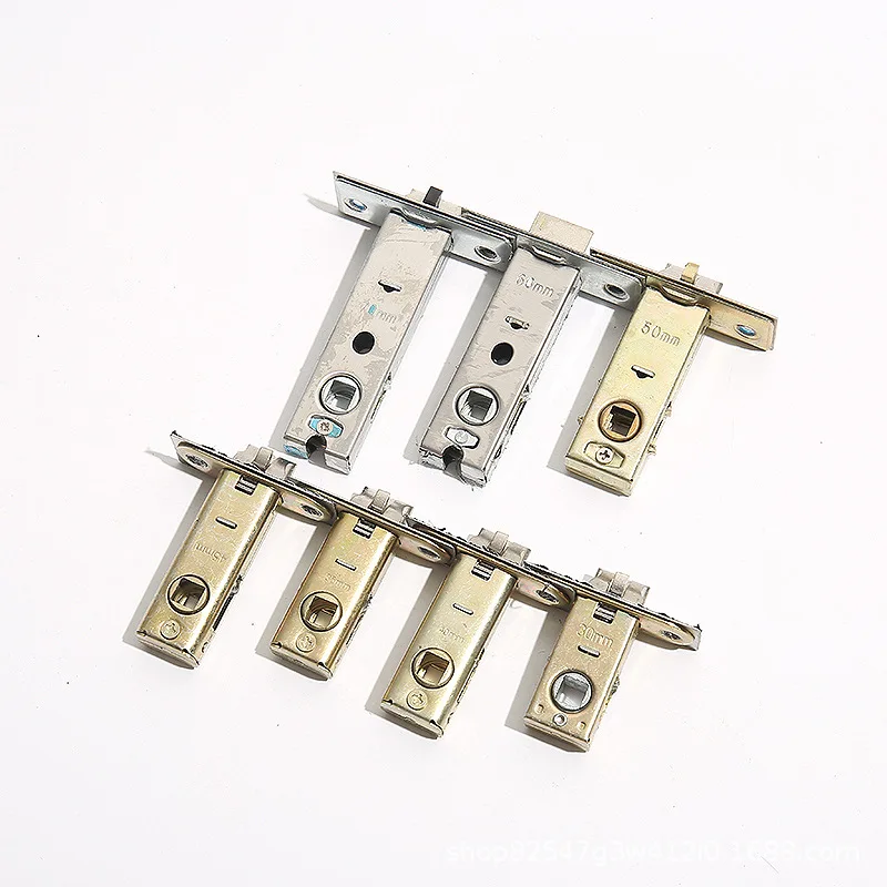 1PCS Bathroom Lock Tongue Plastic Steel Door Universal Anti Lock Tongue Toilet Single Tongue Lock Replacement Door Lock Body