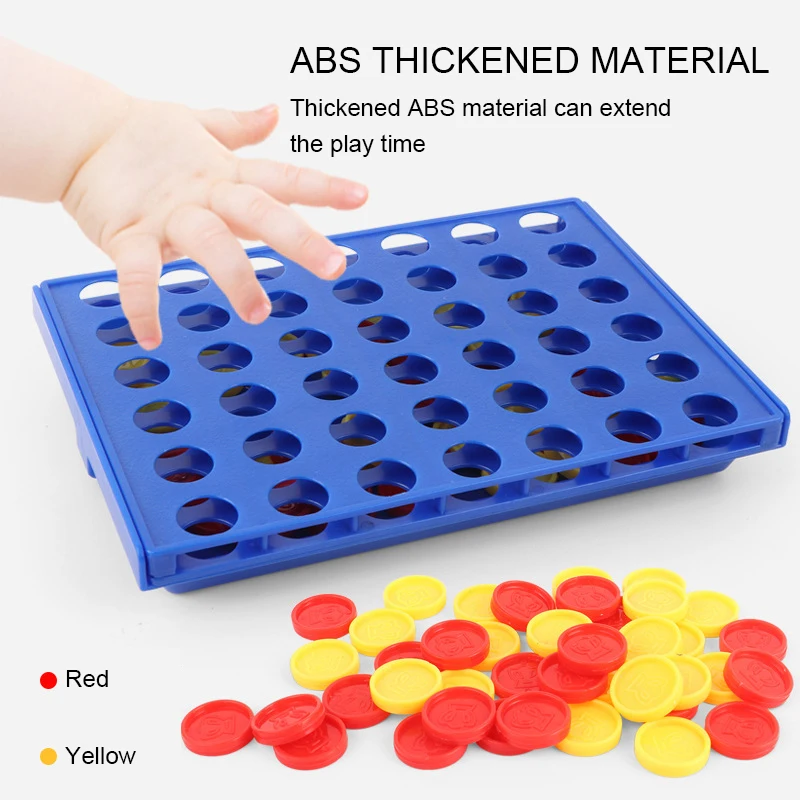 Connect 4 Interactive Trending Portable Strategic Thinking Game Popular Board Game Children's Educational Toy Challenging Fun