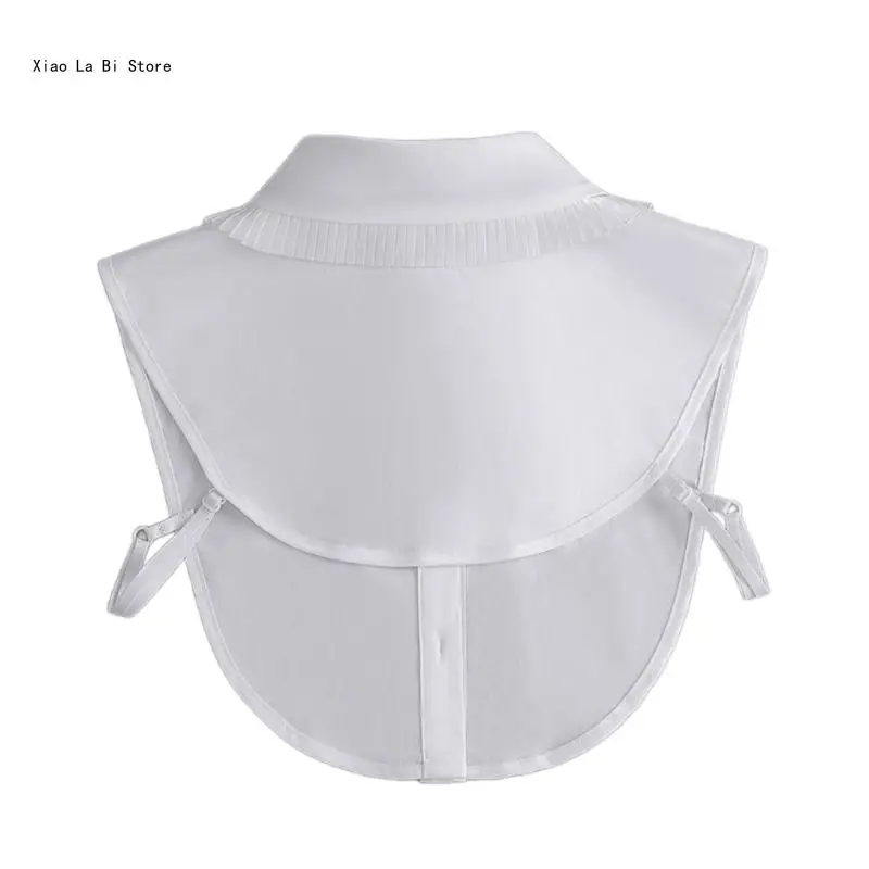 Round Pleated Collar Decorative Collar Blouse Collar Women Clothing Accessories XXFD