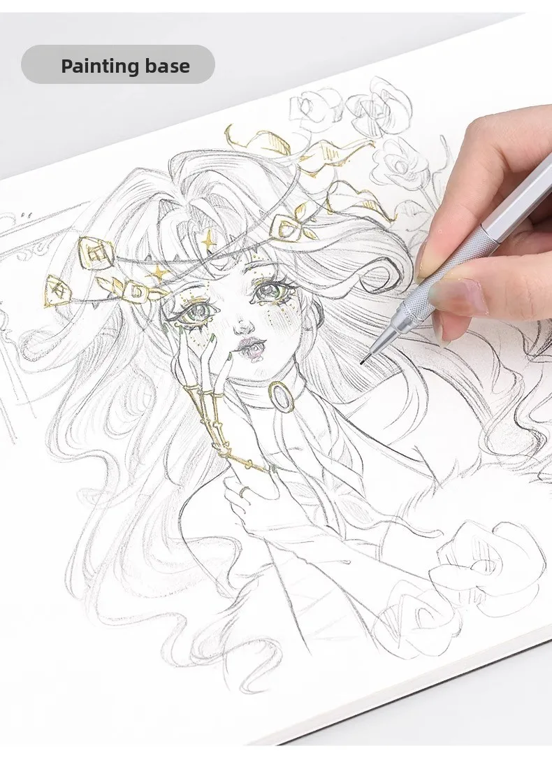 قلم رصاص ميكانيكي معدني بالكامل مقاس 0.5 مم قلم رسم احترافي لتصميم فني لمكتب الطلاب ودراسة اللوازم المدرسية اللطيفة