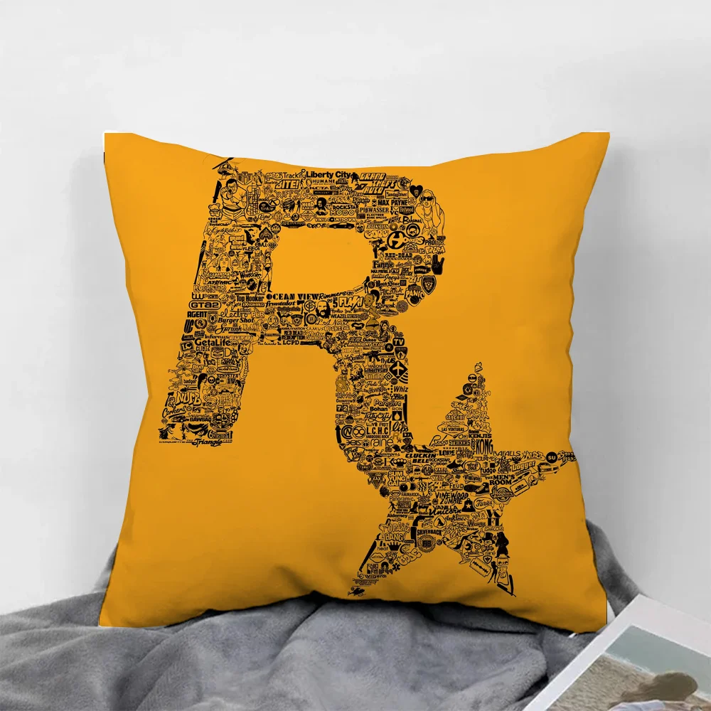 Rockstar Decorative Pillowcases 50x50 Pillow Cover Pillowcase Sofa Cushions Cushion Covers for Bed Pillows Pilow Cases 45*45