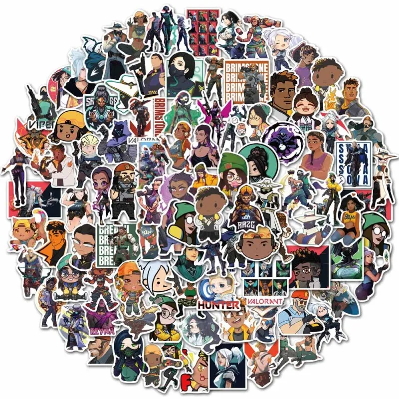 10/50/100Pcs Shooting Stickers Graffiti Waterproof Game Sticker Luggage Suitcase Notebook Laptop Motorbike