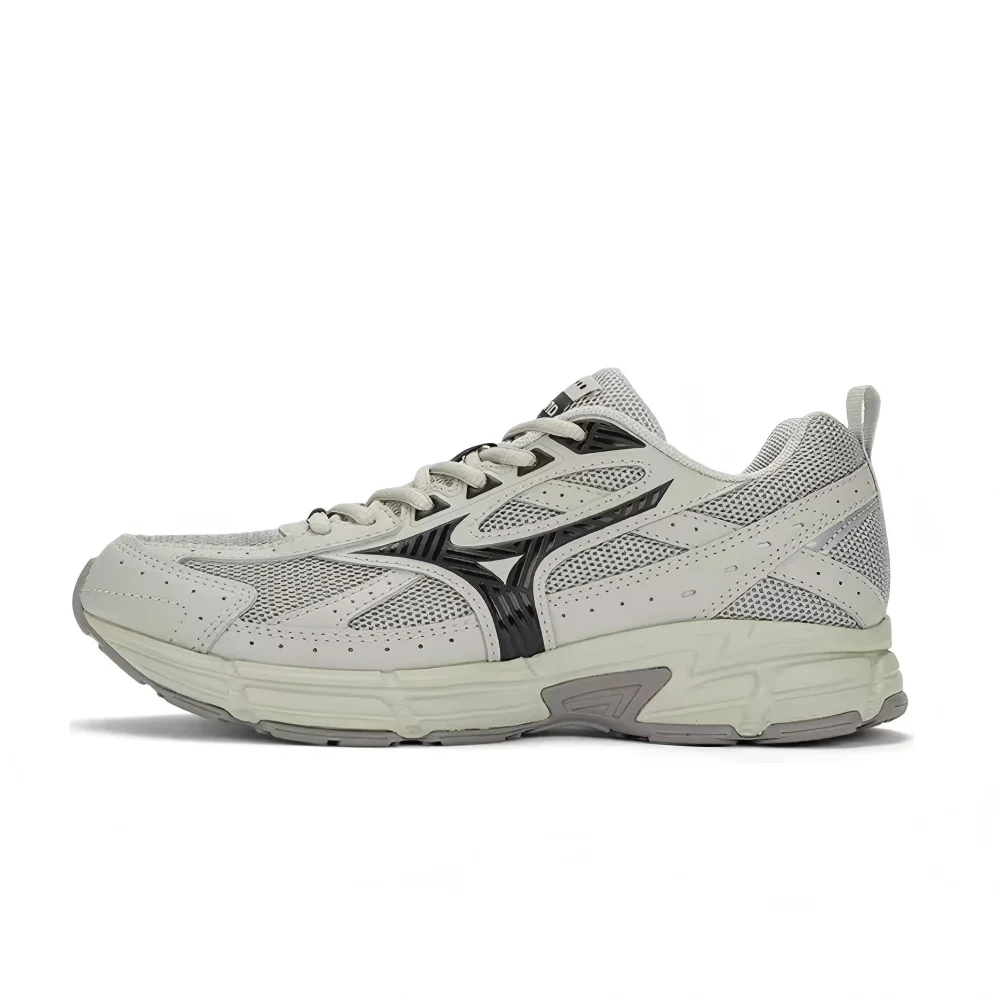 Mizuno Speed Unisex Gray/Black Low-Top Runners – Retro-Style Build, Shock-Absorbing Midsole & Non-Slip Grip D1GH223008