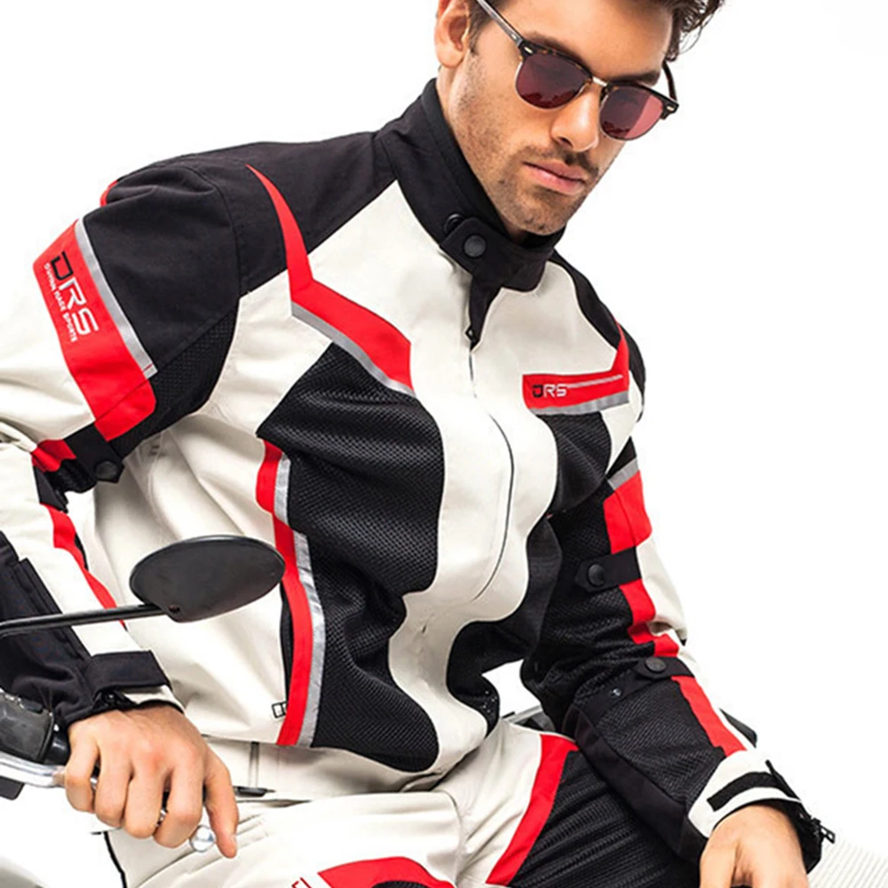 

Motorcycle Jacket Fall Prevention Wear Resistant Biker Jacket Man Windproof Breathable Reflective Racing Jacket