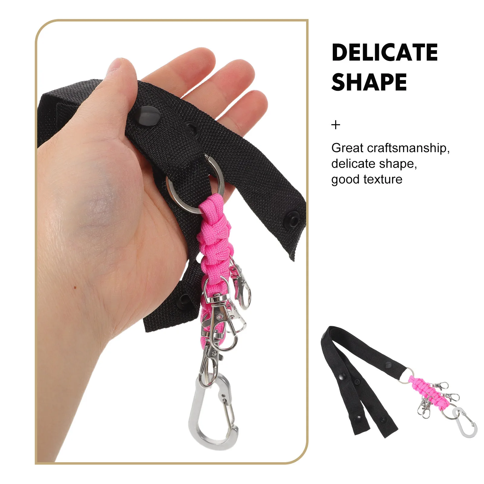 بوم بوم حامل حزام أزرار خاطفة لحقيبة الظهر التشجيع اكسسوارات تخزين حلقة دائم حزام الأجهزة المعدنية يهتف