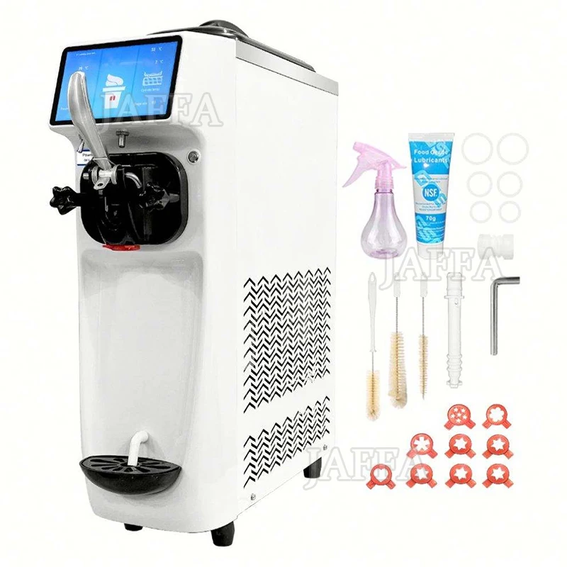 Portable Ice Cream Roll Machine with Low Noise One-Click Thawing Compatible with Ice Cream Syrup Powder & Milk