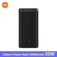 Xiaomi Power Bank 3 20000mAh 50W PB2050ZM 3 USB Type C Fast Charging Portable Mi Powerbank External Battery For Smart Poverbank