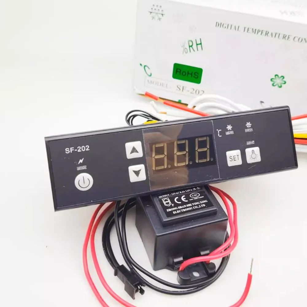 

Shangfang Thermostat PC-202 Cake Cabinet Refrigerator Thermostat SF-202 Adjustable Temperature Controller Digital Display